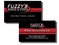 full color, high gloss business cards